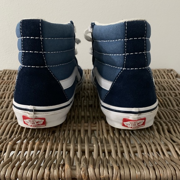 Vans blue Sk8-Hi shoes size 8.5 - Picture 3 of 5